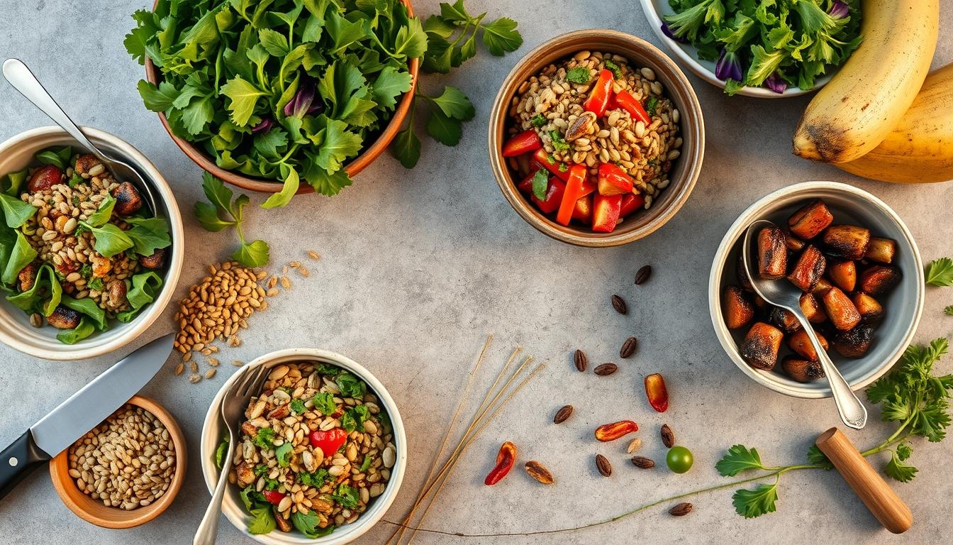 Healthy home cooking bowl