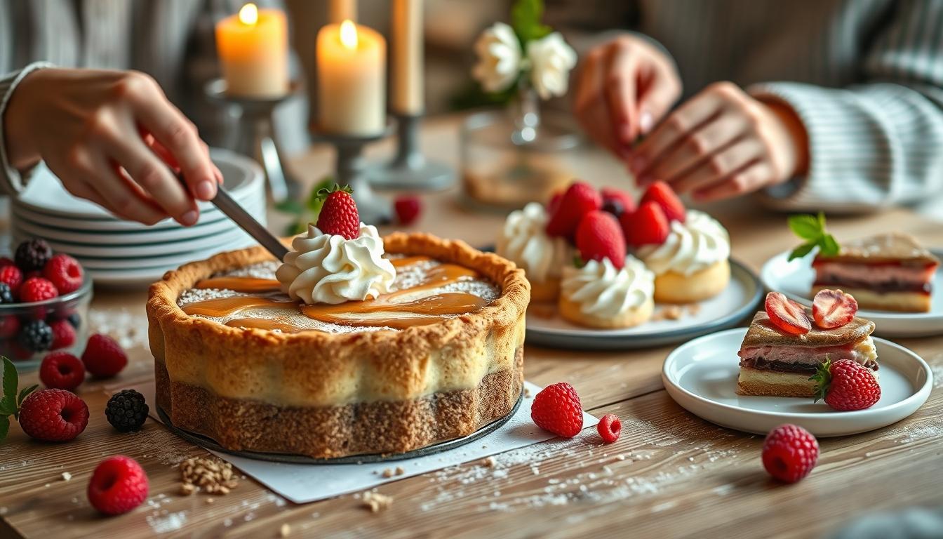 Comforting family dinner served at home